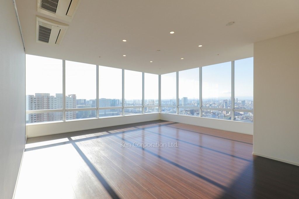 芝浦アイランド ブルームタワーの写真 居室（LDなど） ※46階の同じ間取タイプを撮影。仕様が異なることがあります。