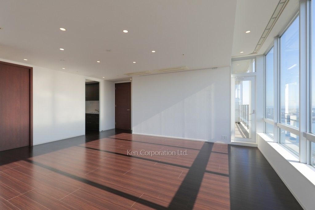 芝浦アイランド ブルームタワーの写真 居室（LDなど） ※46階の同じ間取タイプを撮影。仕様が異なることがあります。