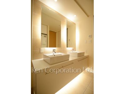 赤坂ザレジデンスの写真 パウダールーム ※15階の同じ間取タイプを撮影。仕様が異なることがあります。