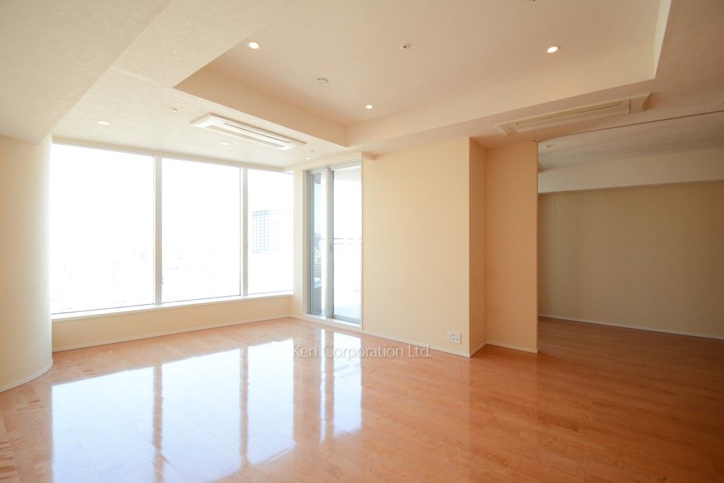 赤坂ザレジデンスの写真 居室（LDなど） ※15階の同じ間取タイプを撮影。仕様が異なることがあります。