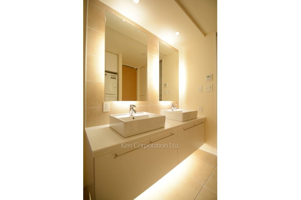 赤坂ザレジデンスの写真 パウダールーム ※15階の同じ間取タイプを撮影。仕様が異なることがあります。