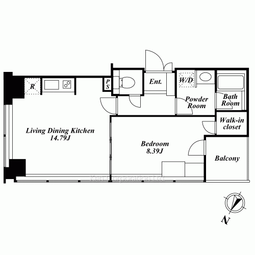 プラティーヌ新宿新都心の写真 間取り