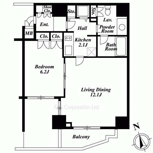BPRレジデンス恵比寿の写真 間取り