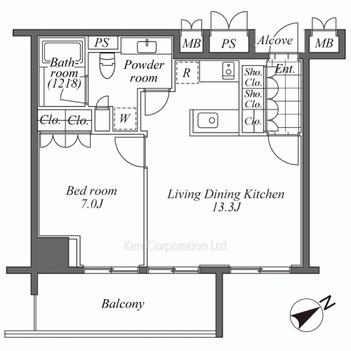 オーパスレジデンス恵比寿の写真 間取り