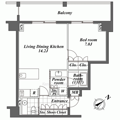 オーパスレジデンス恵比寿の写真 間取り