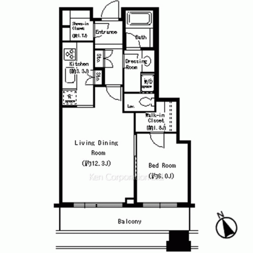 パークコート虎ノ門愛宕タワーの写真 間取り