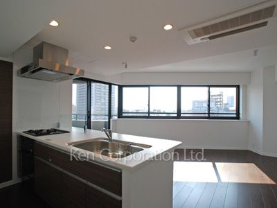 パークアクシス代官山の写真 居室（LDなど） ※9階の同じ間取タイプを撮影。仕様が異なることがあります。