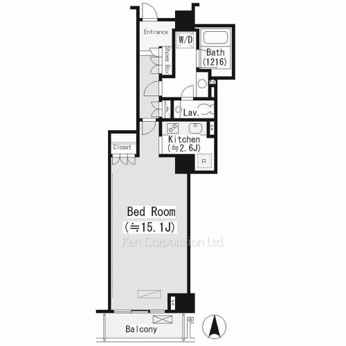 恵比寿ガーデンテラス弐番館の写真 間取り