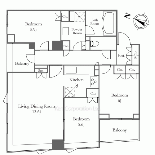 パークハウス中目黒の写真 間取り