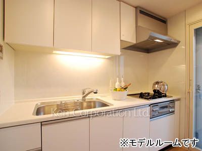 プラウドタワー東五反田の写真 キッチン ※11階の同じ間取タイプを撮影。仕様が異なることがあります。