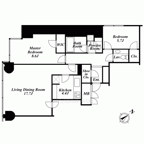 プラティーヌ西新宿の写真 間取り