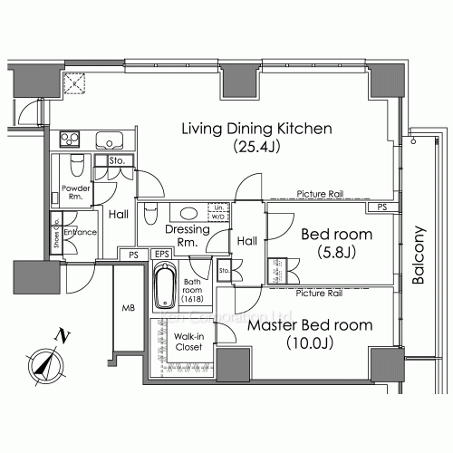 ザ・ベルグレイヴィア麻布の写真 間取り