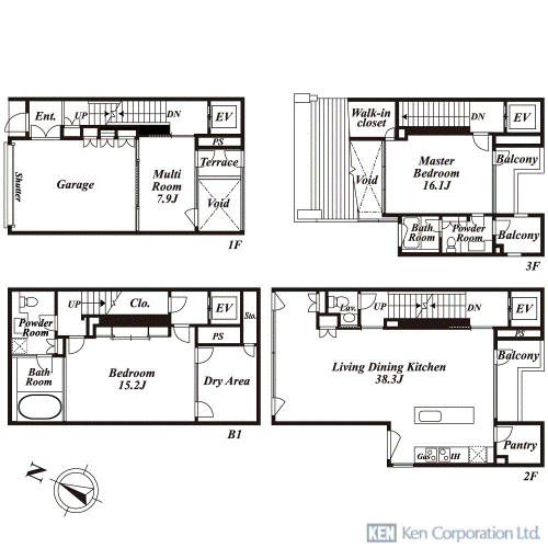 八雲ハウスの写真 間取り