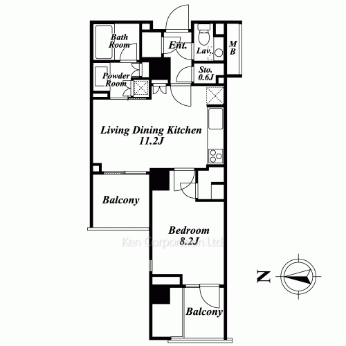 広尾ガーデンフォレストの写真 間取り