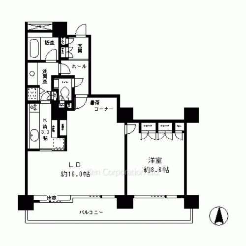 リバーポイントタワーの写真 間取り
