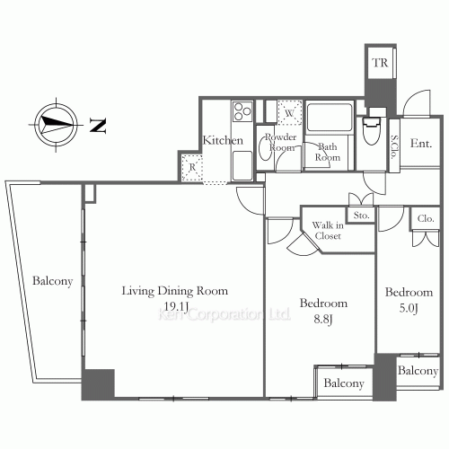 プライマル渋谷桜丘の写真 間取り