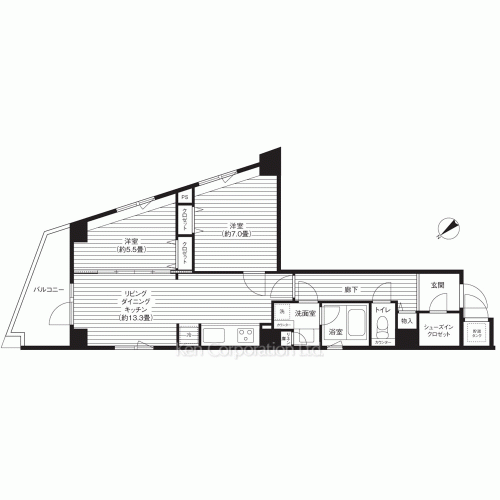 コスモリード新宿余丁町の写真 間取り