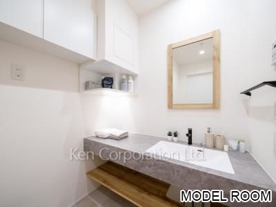 スタイリオ池尻大橋の写真 パウダールーム　※MODEL ROOM ※5階の同じ間取タイプを撮影。仕様が異なることがあります。