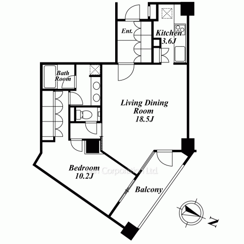 パークアクシス恵比寿の写真 間取り