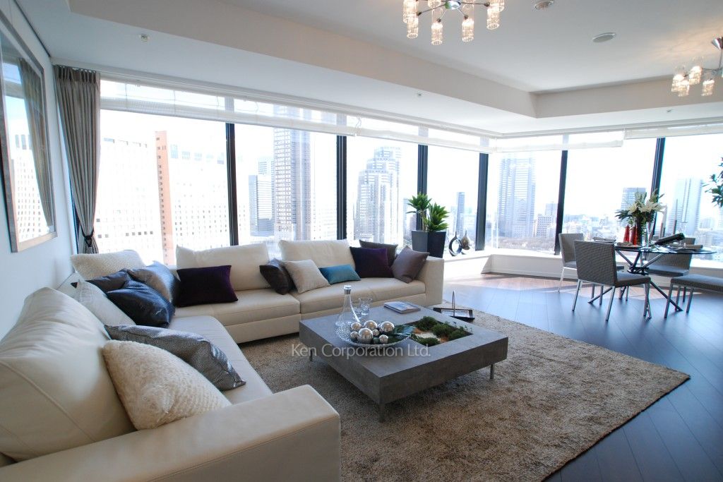 セントラルパークタワー ラ・トゥール新宿の写真 居室（LDなど） ※22階の同じ間取タイプを撮影。仕様が異なることがあります。