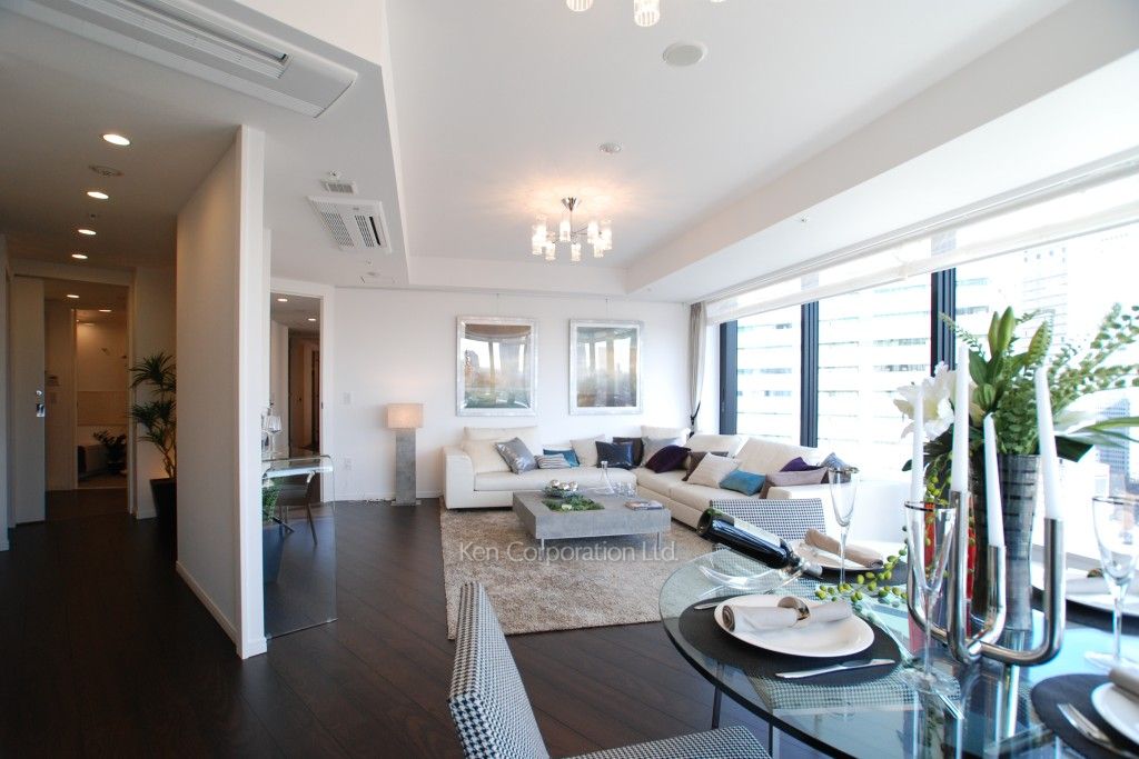 セントラルパークタワー ラ・トゥール新宿の写真 居室（LDなど） ※22階の同じ間取タイプを撮影。仕様が異なることがあります。