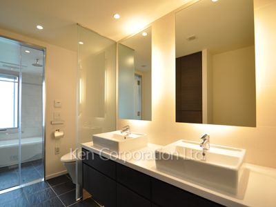 パークアクシス青山一丁目タワーの写真 パウダールーム ※35階の同じ間取タイプを撮影。仕様が異なることがあります。