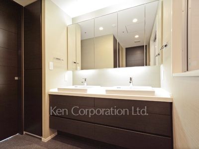 ラ・トゥール渋谷の写真 パウダールーム ※13階の同じ間取タイプを撮影。仕様が異なることがあります。