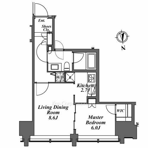 ラ・トゥール飯田橋の写真 間取り