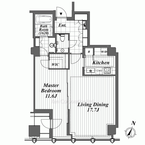 平河町森タワーレジデンスの写真 間取り