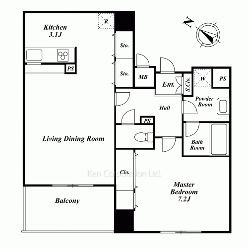 アクロス目黒タワーの写真 間取り