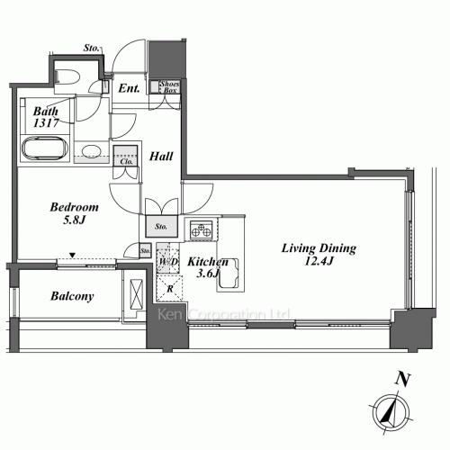 富ヶ谷スプリングスの写真 間取り