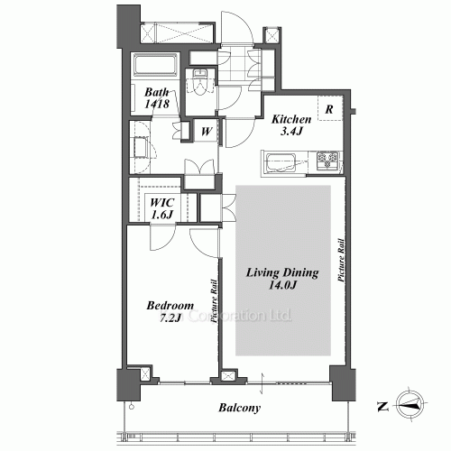 Brillia ist Tower 勝どきの写真 間取り