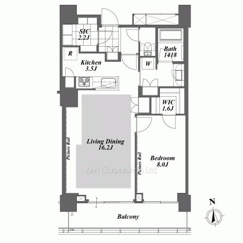Brillia ist Tower 勝どきの写真 間取り