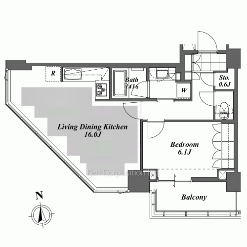 Brillia ist Tower 勝どきの写真 間取り