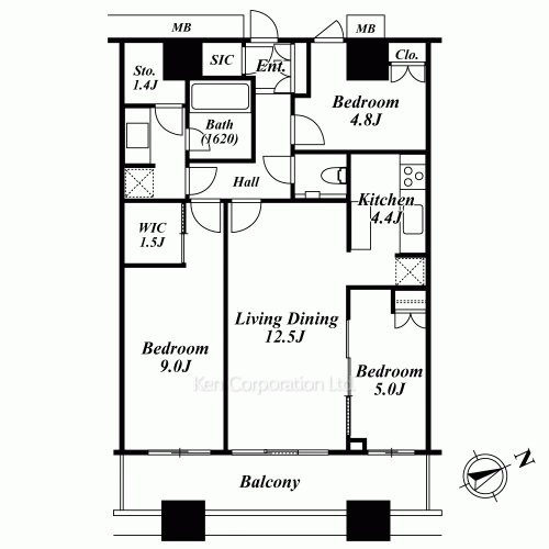 芝浦アイランド グローヴタワーの写真 間取り