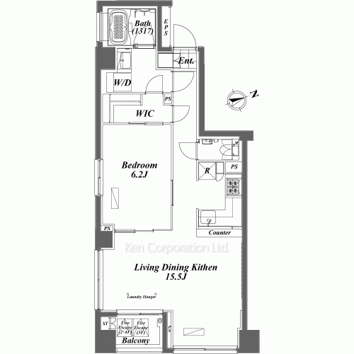 ライズ六本木永坂の写真 間取り