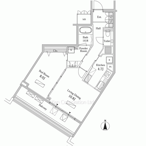 MOMENTO SHIODOMEの写真 間取り