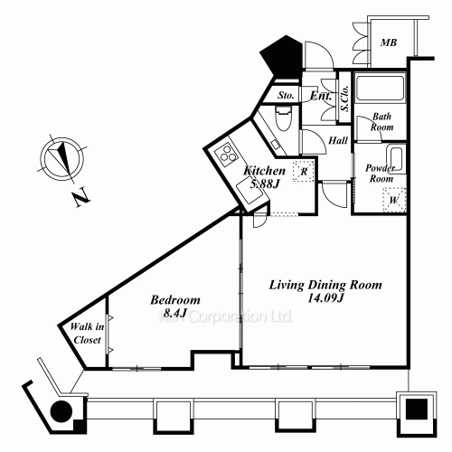 MOMENTO SHIODOMEの写真 間取り