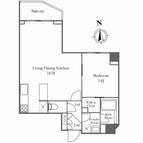 カスタリア麻布十番の写真 間取り