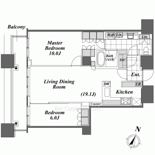 パークアクシス青山一丁目タワーの写真 間取り
