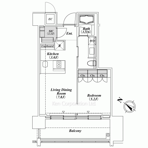 THE ROPPONGI TOKYO SUPERIOR RESIDENCEの写真 間取り