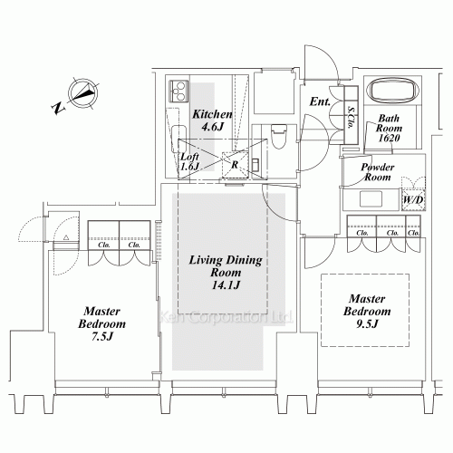 ラ・トゥール新宿グランドの写真 間取り