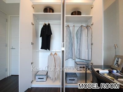 パークアクシス御成門の写真 クローゼット ※18階の同じ間取タイプを撮影。仕様が異なることがあります。