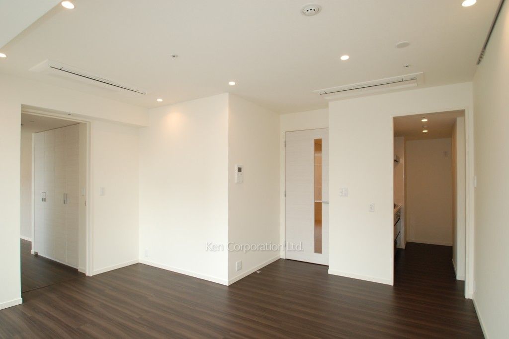 パークアクシス御成門の写真 居室（LDなど） ※20階の同じ間取タイプを撮影。仕様が異なることがあります。