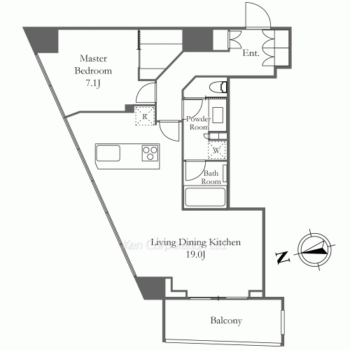 コンフォリア新宿イーストサイドタワーの写真 間取り