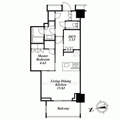 コンフォリア新宿イーストサイドタワーの写真 間取り