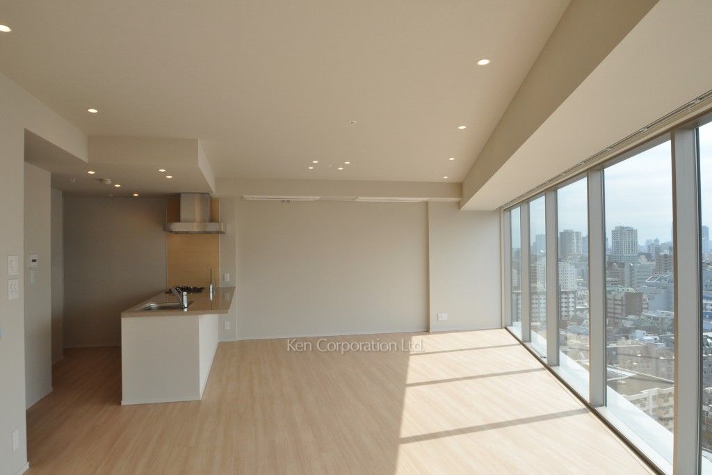 コンフォリア新宿イーストサイドタワーの写真 居室（LDなど） ※18階の同じ間取タイプを撮影。仕様が異なることがあります。