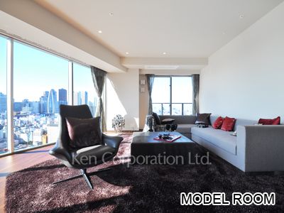 コンフォリア新宿イーストサイドタワーの写真 居室（LDなど） ※27階の同じ間取タイプを撮影。仕様が異なることがあります。