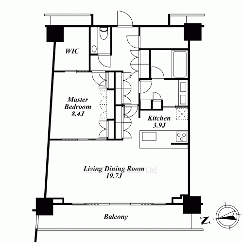 コンフォリア新宿イーストサイドタワーの写真 間取り