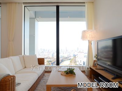 AKASAKA K-TOWER RESIDENCEの写真 リビングダイニング ※26階の同じ間取タイプを撮影。仕様が異なることがあります。